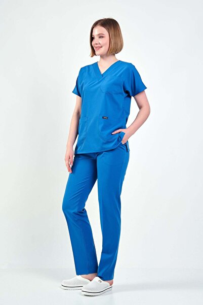 Owlet Medikal Costum chirurgical din Lycra albastru indigo