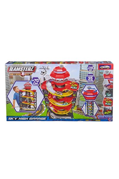 HTI Mega parcare cu lift Teamsterz Metro City cu 1 masinuta