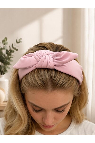 FİORE WOMEN Kadın Dolgulu Düğümlü Fiyonk Taç Saç Bandı – Kumaş Hairband, Şık ...