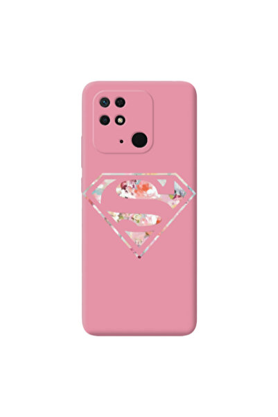 Other Xiaomi Redmi 10C Superman logo Pink Colored Silicone TPU Θήκη