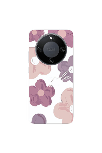 Other Honor Magic 8 Lite Flowers 2 Transparent Silicone TPU Θήκη