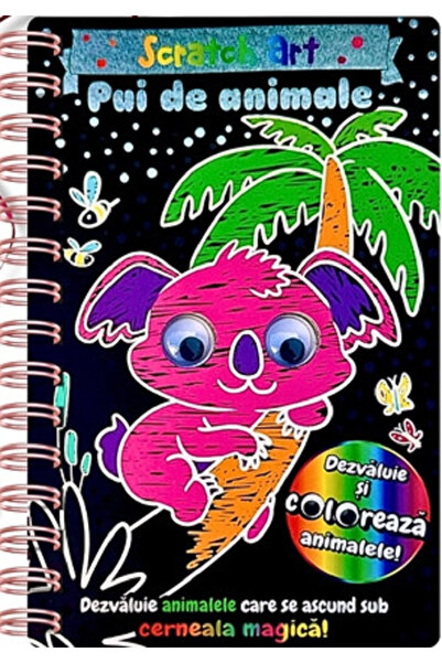 Editura Flamingo GD Pui de animale. Scratch Art, - Flamingo Publishing