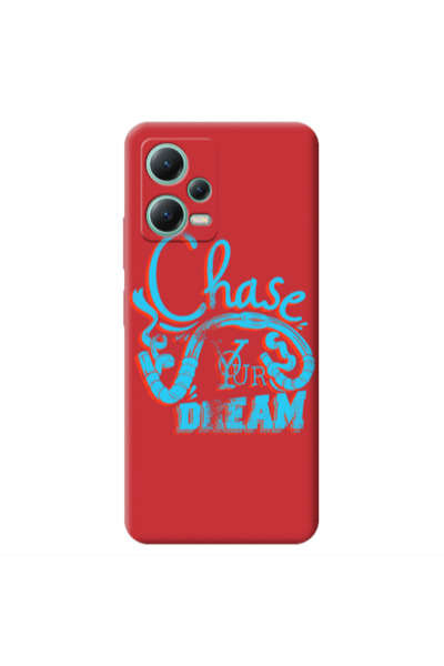 Other Xiaomi Redmi Note 12 Pro 5G Chase Your Dream Red Colored Silicone TPU Θήκη