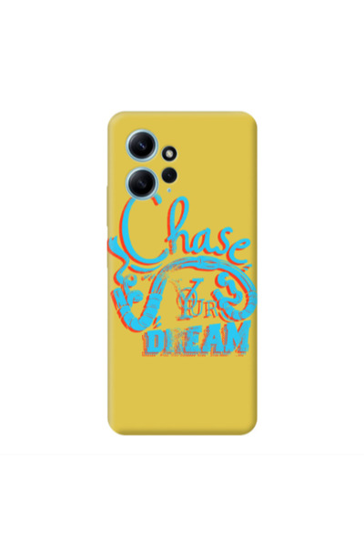 Other Xiaomi Redmi Note 12 4G Chase Your Dream Yellow Colored Silicone TPU Θήκη