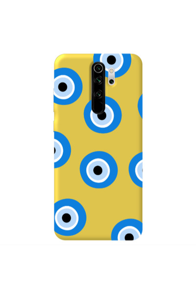Other Xiaomi Redmi Note 8 Pro Evil eyes beads Yellow Colored Silicone TPU Θήκη