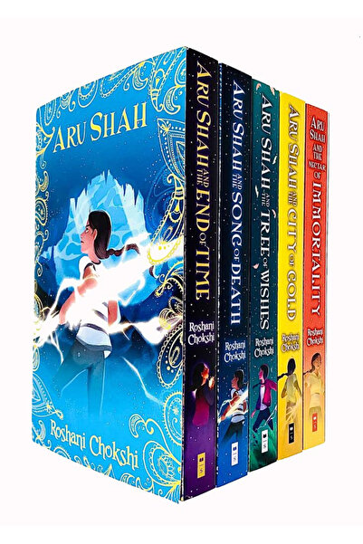 pçs Aru Shah Series Books 1 - 5 Collection by Roshani Chokshi (End of Time, S...