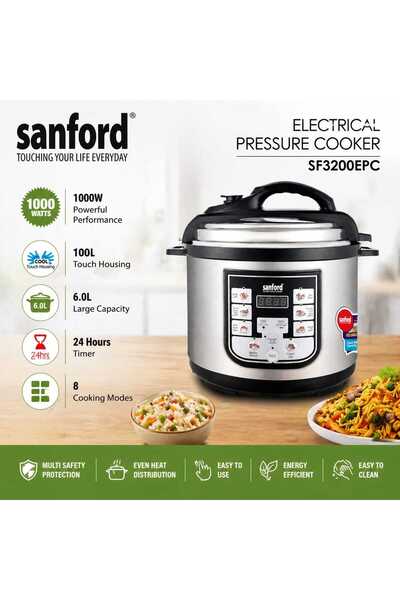 Sanford Multifunction Electric Pressure Cooker With Digital Control