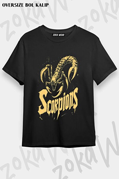 ZOKAWEAR Unisex široka majica sa printom Scorpions v10