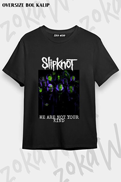 ZOKAWEAR Μπλουζάκι Unisex Loose Fit με στάμπα Slipknot v8