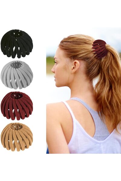 Arabest 4-Piece Bird Nest Magic Hair Clip,Durable,Expandable,Multi-Functional...
