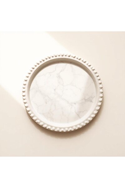 MIEREA DACIEI Tăviță Rotundă Ceramică — cu Mărgele