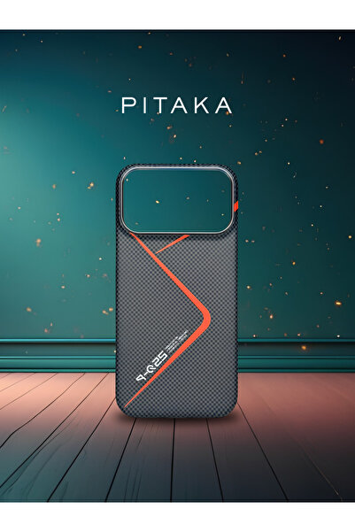 PITAKA Premium Aramid Fiber Mobile Case | Ultra-Thin, Lightweight, Tactile Wo...