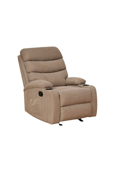 Mily Beige Rocking and Swivel Recliner Chair