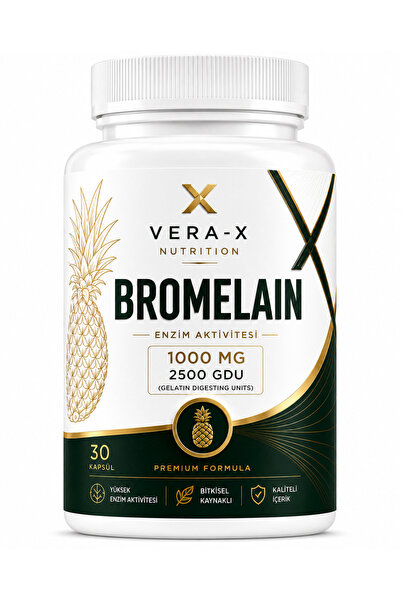 VERA-X NUTRITION Bromelain 1000 Mg 2500 GDU 30 Kapsül