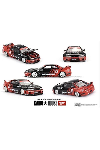 mini gt 1/64 Kaido Works Nissan Skyline GT R 33 Advan No:191