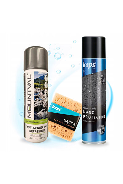 kaps Set de curatare a incaltamintei, Kaps, nano protector si burete pentru i...
