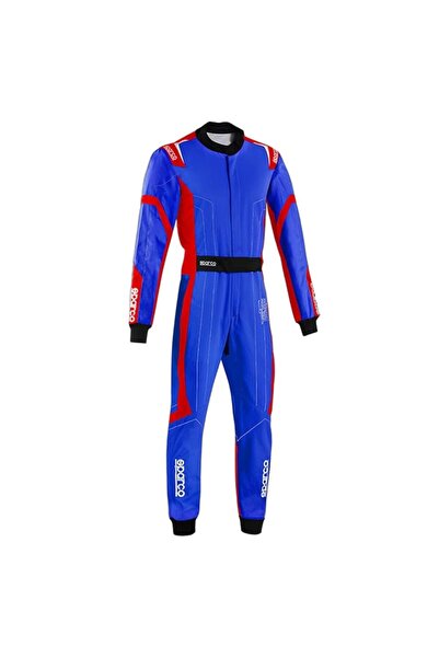 Sparco K48 THUNDER Karting Yarış Tulumu L Mavi