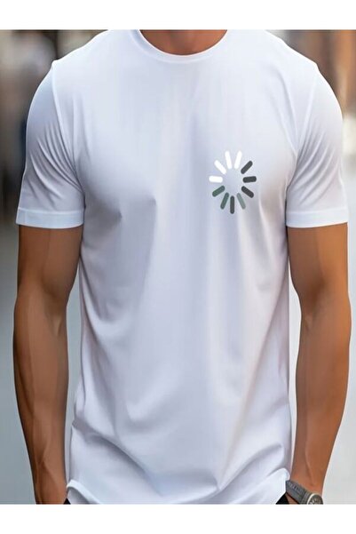 COZYWEAR Men's White Printed T-Shirt