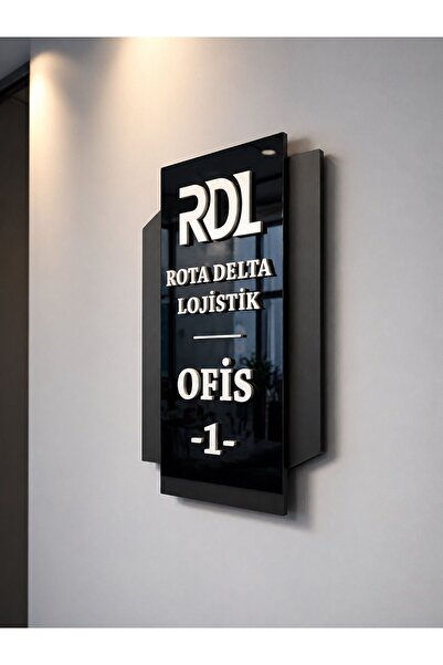 Aras Vizyon Tasarım Modern Ev Villa Ofis Kurumsal Pleksi Kapı Numarası