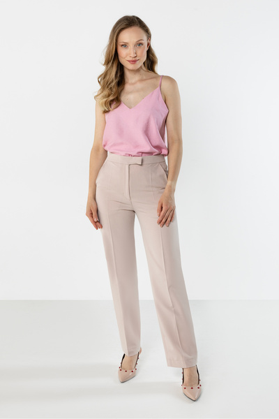 Awama Pantaloni dama, awama, A766, bej, poliester-elastan, S INTL