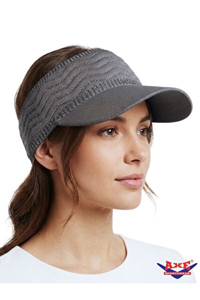AXE SPORTSWEAR Summer Glitter Textured Flexible Visor Hat Uv Sun Protection C...