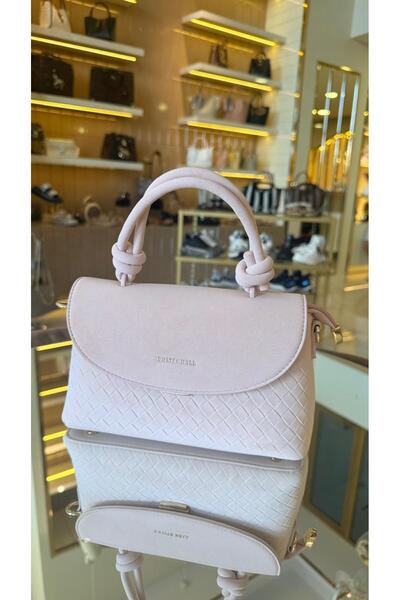 DUYGUSHOESBAG Imported Satin Textured Leather Mini Size Women's Bag 27336