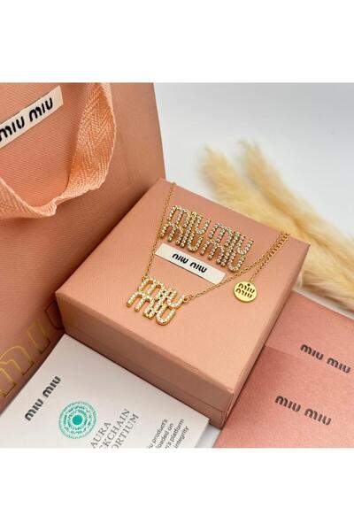 Generic Sparkling Gold Necklace with Crystal-Encrusted Letters