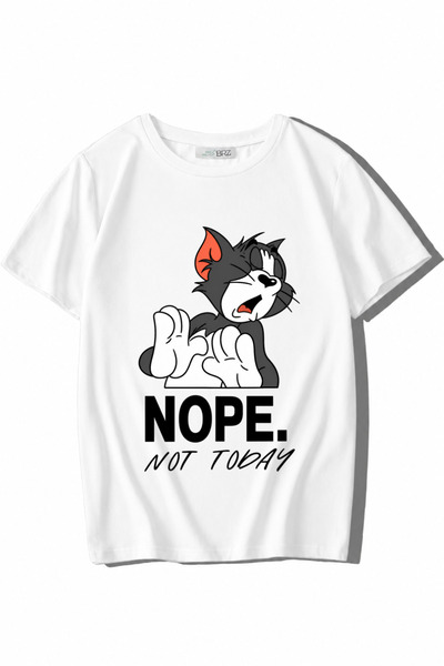 BRZ KIDS للجنسين - للأطفال - نوب. تيشيرت نوت توداي باللون الأبيض