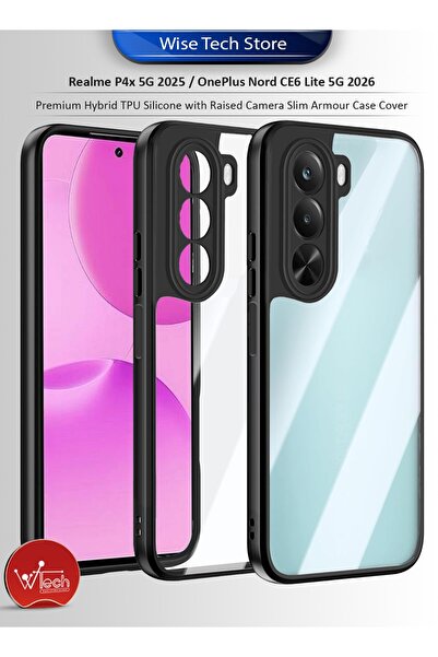 Wtech Realme P4x 5G 2025 / OnePlus Nord CE6 Lite 5G 2026 Premium Hybrid TPU S...