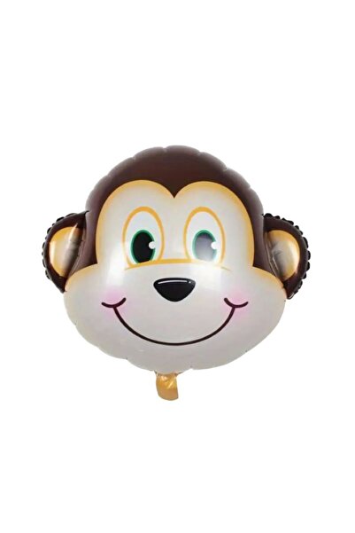 genaja Balon din Folie Metalizată Flippy, Mini Figurină Maimuțică, 42x42 cm