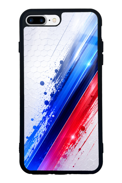 Spoyi iPhone 7 Plus - 8 Plus Blue M2 Design Glossy Phone Case