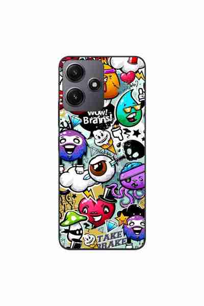 OEM Husa compatibila cu Xiaomi Redmi 12 5G Silicon Gel Tpu Model Pop Art Graf...