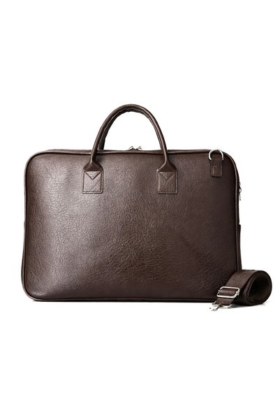 KIRASE New Unisex Quality Leather Laptop and Briefcase Bag Length28 Cm, Width 38 Cm, Depth:3 Cm.