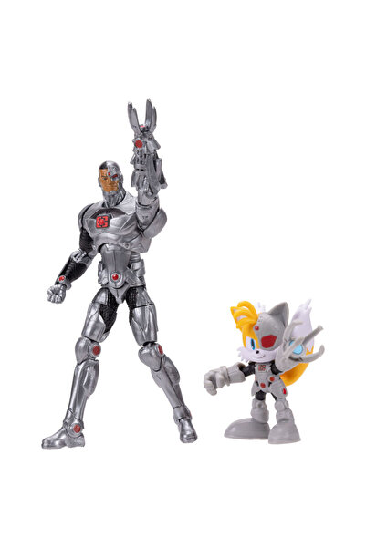 Noname Figurina de colectie Sonic the Hedgehog x DC Comics Cyborg &amp; Tails...