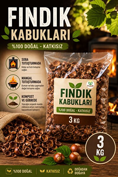 Organik Yolda 3 KG Doğal Fındık Kabuğu – Mangal ve Soba Tutuşturucu, Organik ...