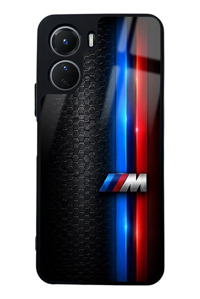 Spoyi غطاء هاتف لامع بتصميم Vivo Y16 Black M2