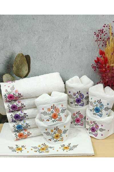 ESMEN Efsanem Goncagül Towel Set with Border and Analı Girl's Towel