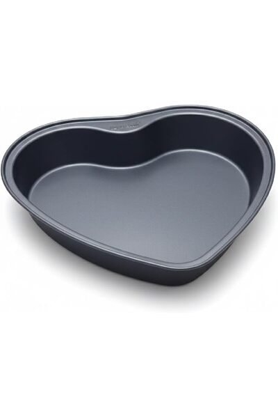 The Bros Non-Stick Heart Shape Baking Pan Large | Premium Cake Tray for Brown...
