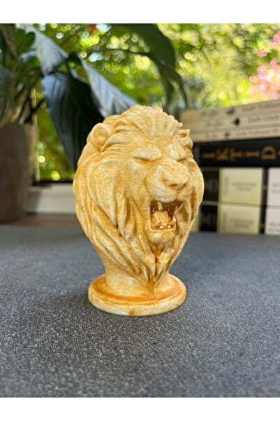 KALIPDIŞI 3D Dekoratif Kükreyen Aslan Kafası Büstü - Güç ve Liderlik Sembolü ...