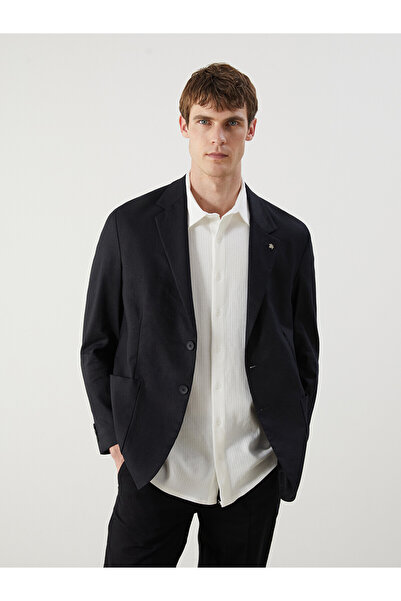 LC Waikiki Peak New Season Standard Fit Linen Look Men's Blazer Jacket