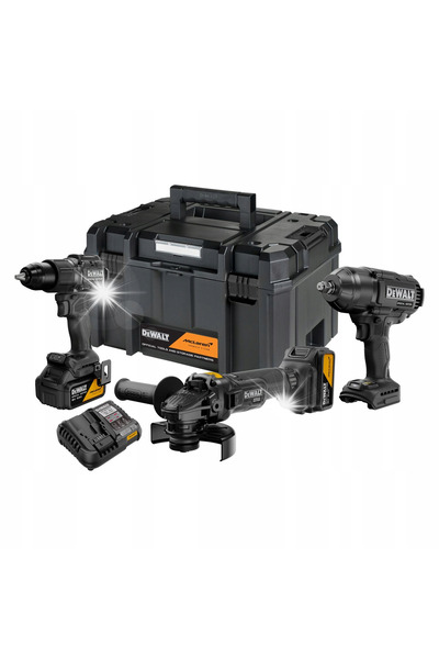 Dewalt Set Mclaren Mașină de găurit + Cheie de impact + Polizor electric 18V ...