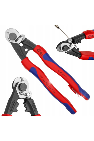 Knipex Foarfece pentru cabluri de oțel forjate 95 62 190 T