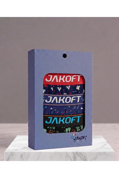 Jakoft Classics Premium Cotton Lycra Men's Boxer Set of 3 Colorful