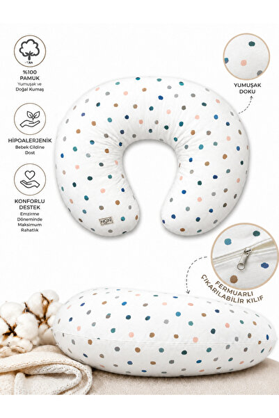 ngn collection Breastfeeding Pillow, 100% Cotton Washable Zippered Breastfeed...