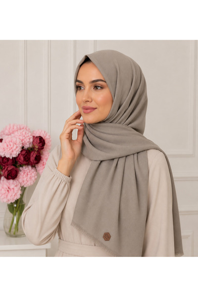 Butik Düz Renk Ayrobin Caz Eşarp
