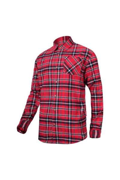 Lahti Pro Camasa Flanel Cu Carouri Groasa / Rosu - S/h-164