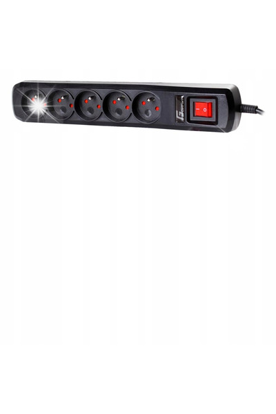 GETFORT Prelungitor cu protecție la supratensiune 5A 3m Negru