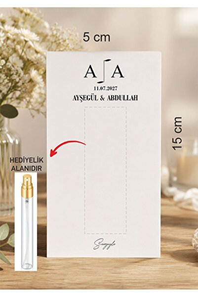Hsn Hediyelik Anahtarlık Şişe Kolonya Parfüm Kartı 5x15 cm Karton 16 Adet Kar...