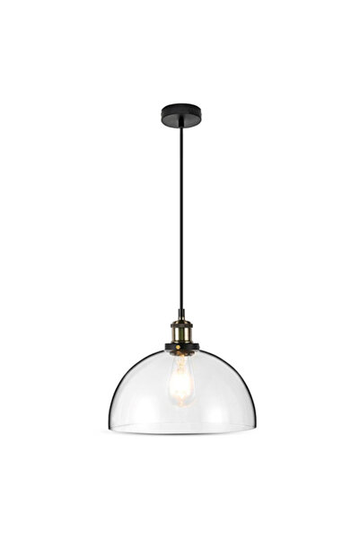 V-TAC Lustră suspendată din sticlă transparentă, E27, Max 60W, IP20