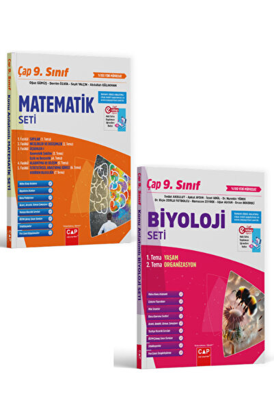 Çap Yayınları Çap 9. Sınıf Matematik ve Biyoloji Fasikül Konu Anlatımlı Seti ...
